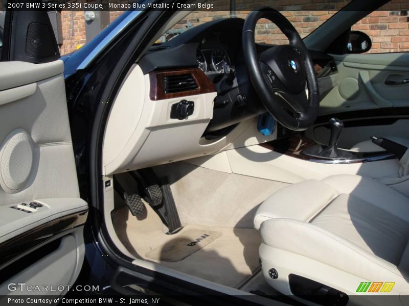 Monaco Blue Metallic / Cream Beige 2007 BMW 3 Series 335i Coupe