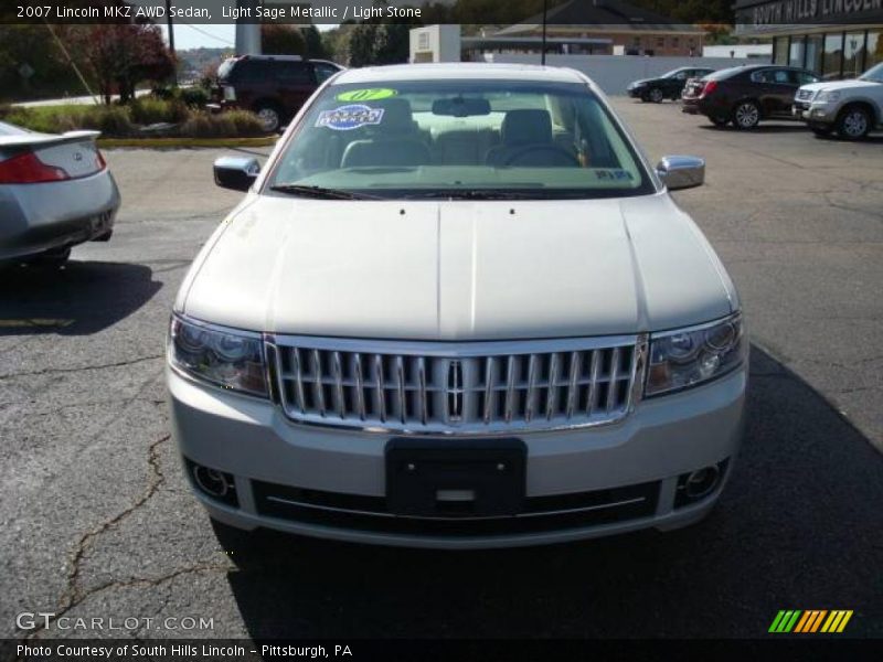 Light Sage Metallic / Light Stone 2007 Lincoln MKZ AWD Sedan
