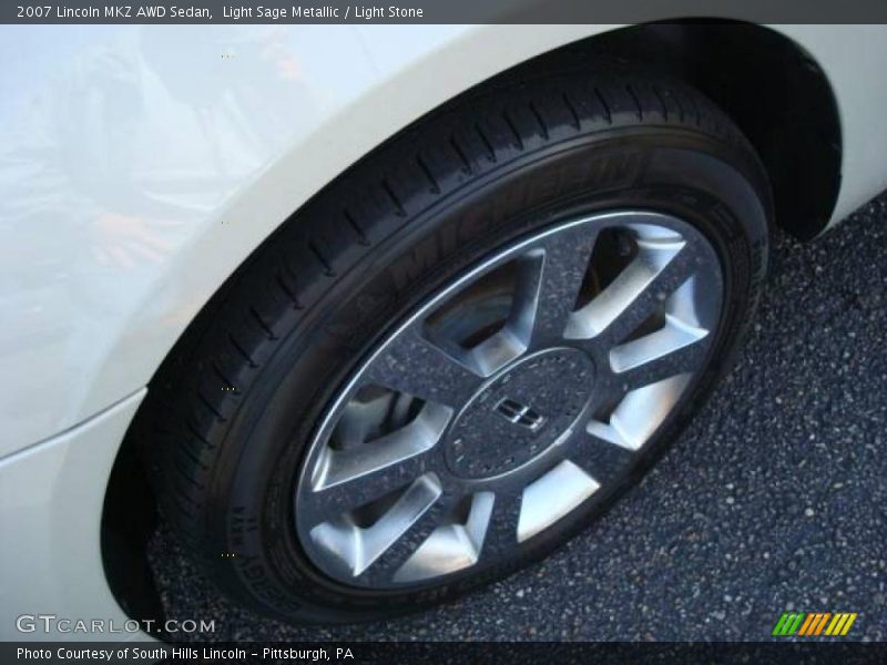 Light Sage Metallic / Light Stone 2007 Lincoln MKZ AWD Sedan