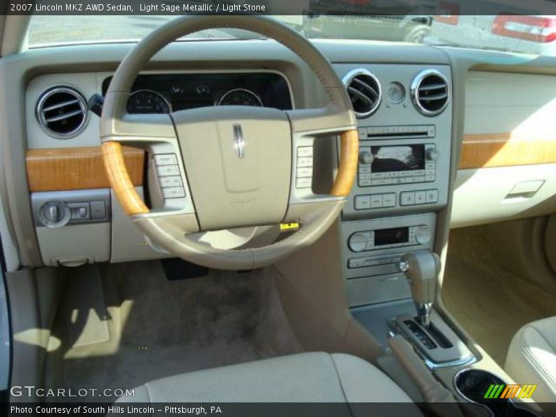 Light Sage Metallic / Light Stone 2007 Lincoln MKZ AWD Sedan