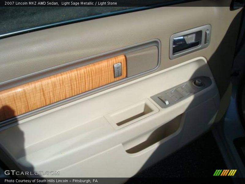 Light Sage Metallic / Light Stone 2007 Lincoln MKZ AWD Sedan