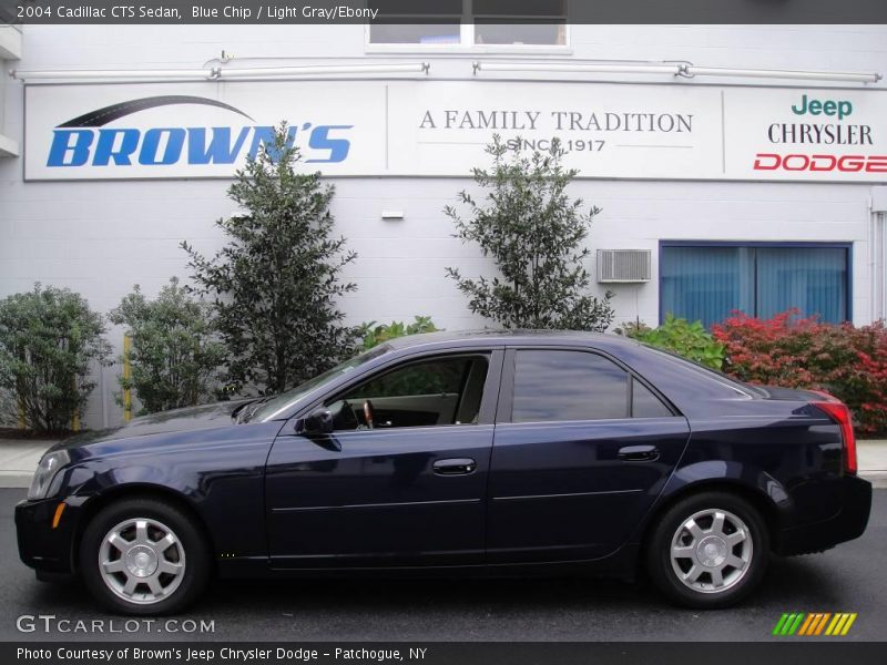 Blue Chip / Light Gray/Ebony 2004 Cadillac CTS Sedan