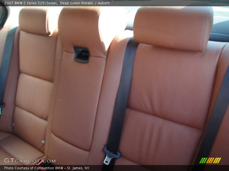 Deep Green Metallic / Auburn 2007 BMW 5 Series 525i Sedan