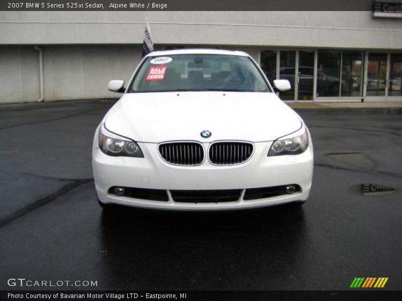 Alpine White / Beige 2007 BMW 5 Series 525xi Sedan