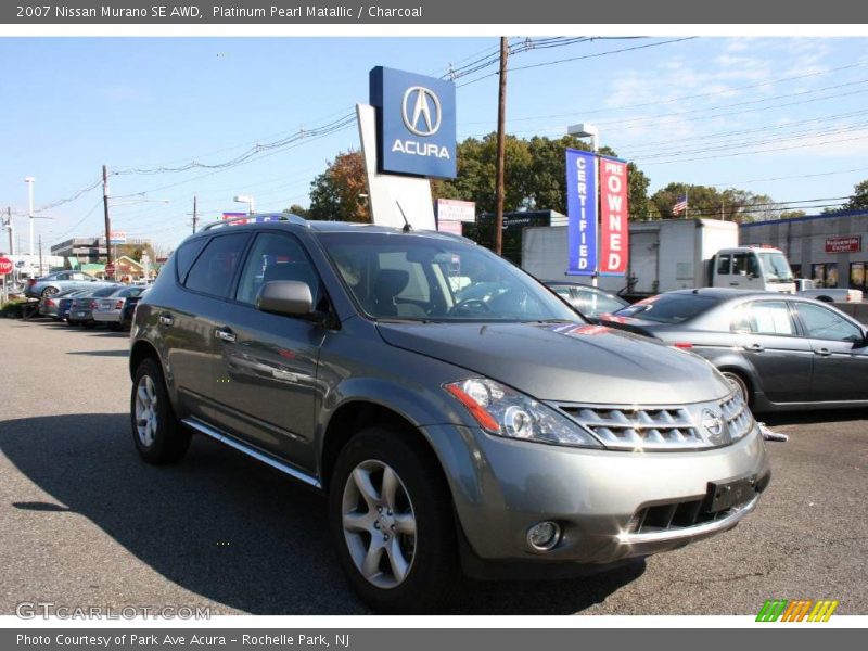 Platinum Pearl Matallic / Charcoal 2007 Nissan Murano SE AWD