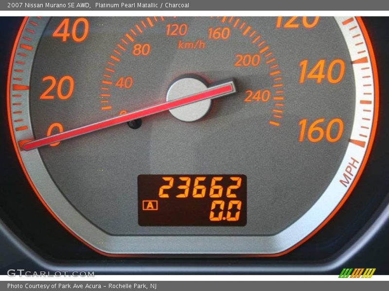 Platinum Pearl Matallic / Charcoal 2007 Nissan Murano SE AWD