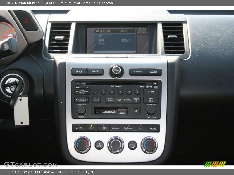 Platinum Pearl Matallic / Charcoal 2007 Nissan Murano SE AWD