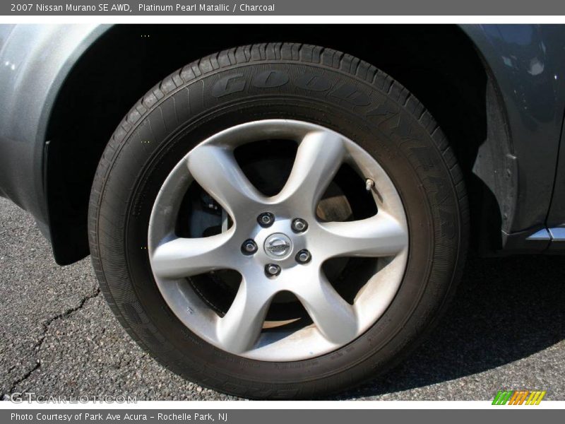 Platinum Pearl Matallic / Charcoal 2007 Nissan Murano SE AWD