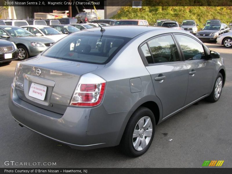 Magnetic Gray / Charcoal/Steel 2008 Nissan Sentra 2.0