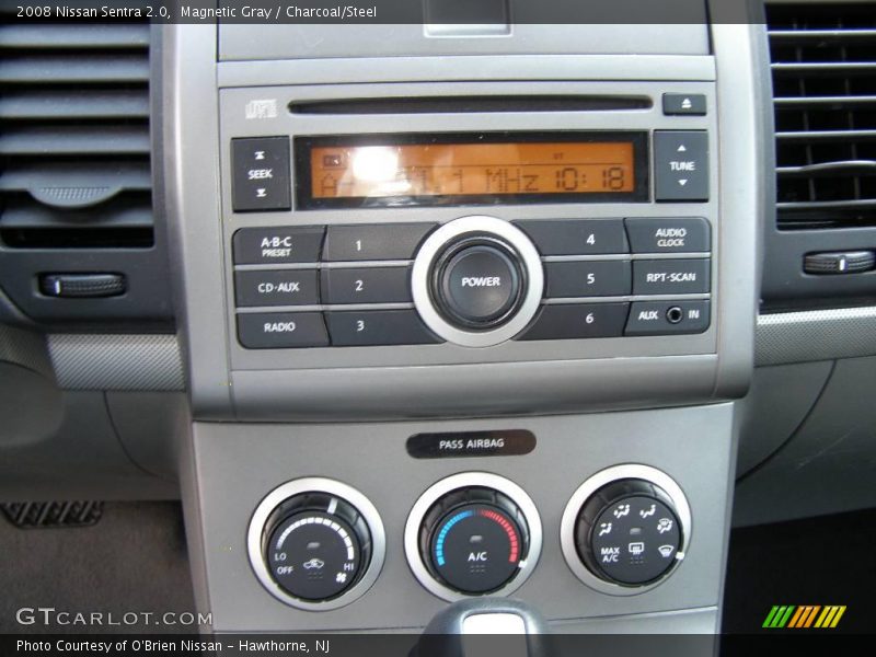 Magnetic Gray / Charcoal/Steel 2008 Nissan Sentra 2.0