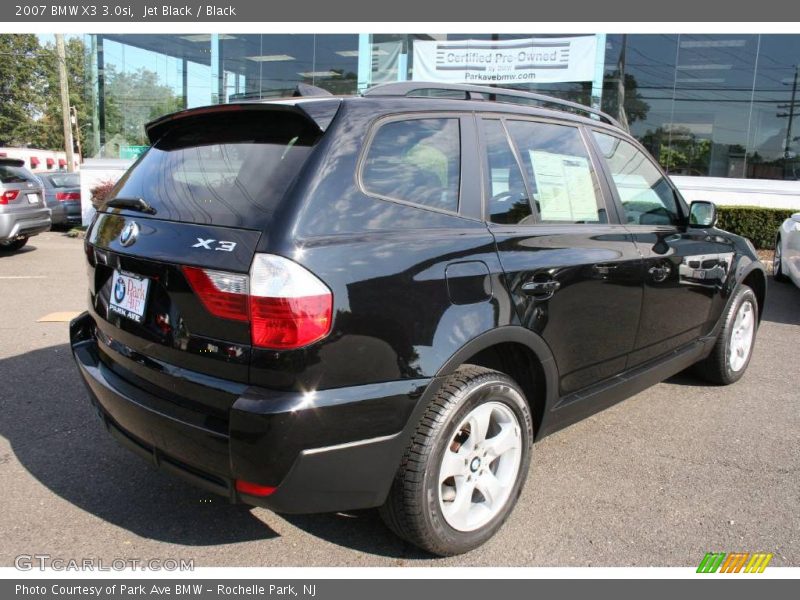 Jet Black / Black 2007 BMW X3 3.0si