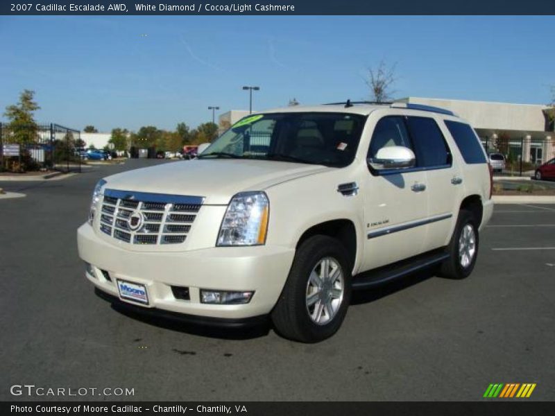 White Diamond / Cocoa/Light Cashmere 2007 Cadillac Escalade AWD