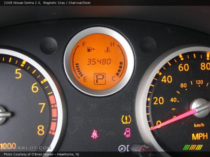 Magnetic Gray / Charcoal/Steel 2008 Nissan Sentra 2.0