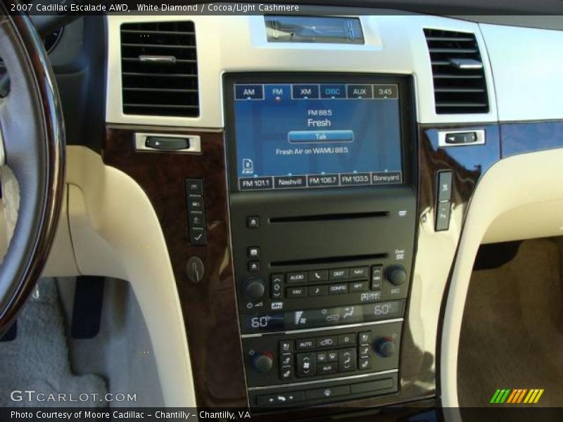 White Diamond / Cocoa/Light Cashmere 2007 Cadillac Escalade AWD