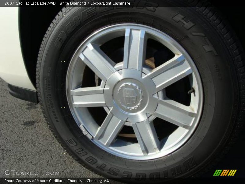 White Diamond / Cocoa/Light Cashmere 2007 Cadillac Escalade AWD