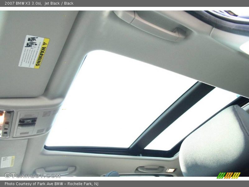 Jet Black / Black 2007 BMW X3 3.0si