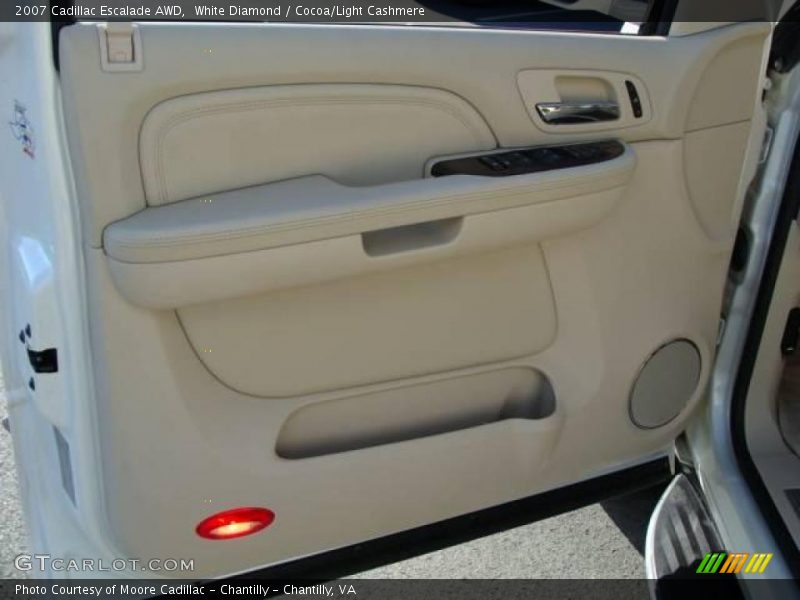 White Diamond / Cocoa/Light Cashmere 2007 Cadillac Escalade AWD
