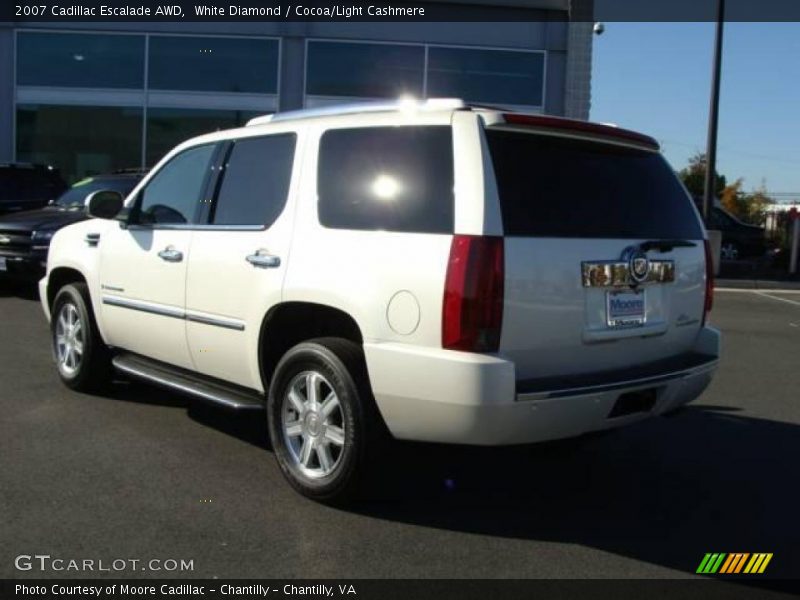 White Diamond / Cocoa/Light Cashmere 2007 Cadillac Escalade AWD
