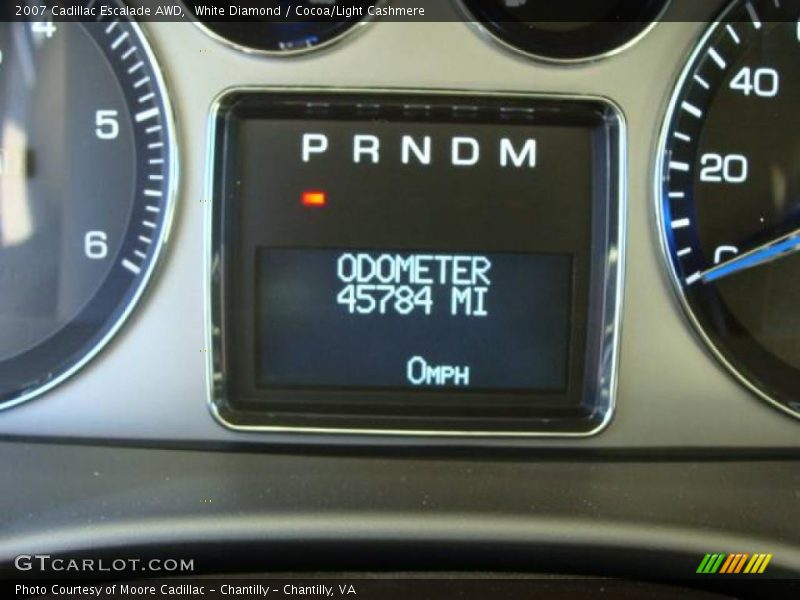White Diamond / Cocoa/Light Cashmere 2007 Cadillac Escalade AWD