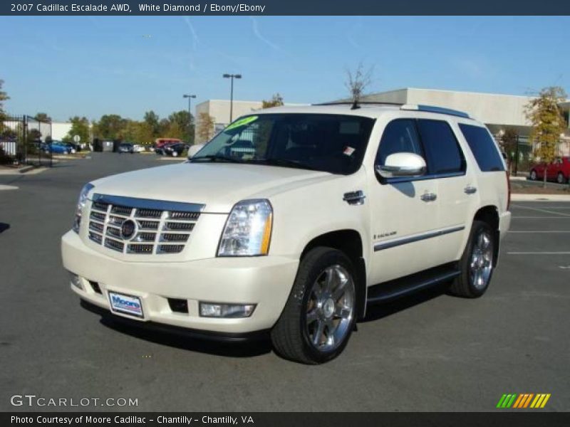 White Diamond / Ebony/Ebony 2007 Cadillac Escalade AWD