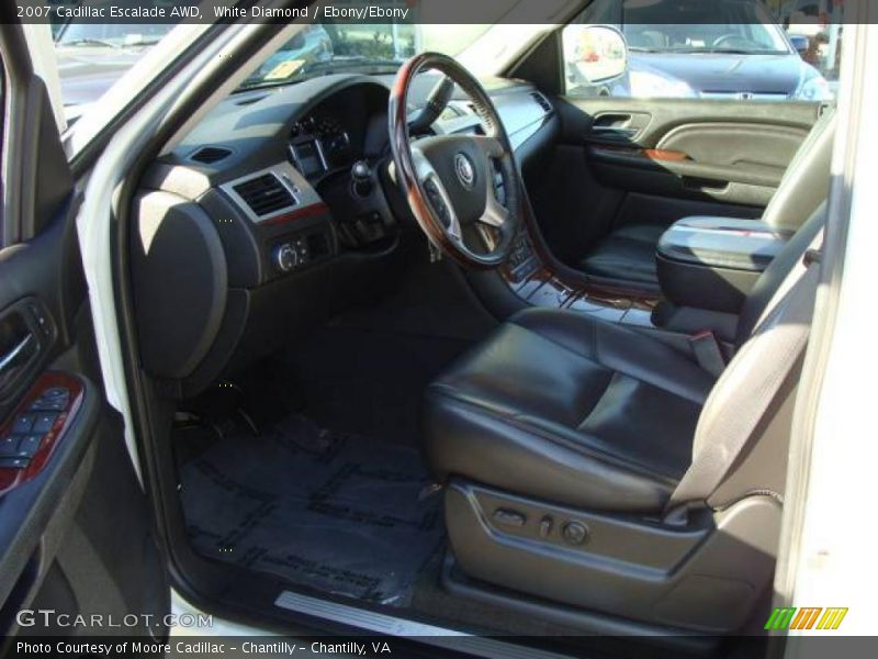 White Diamond / Ebony/Ebony 2007 Cadillac Escalade AWD