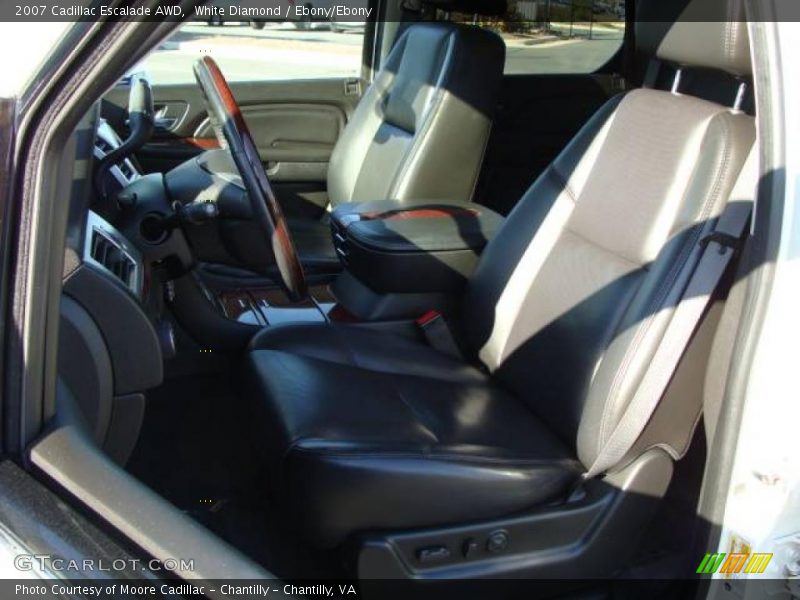 White Diamond / Ebony/Ebony 2007 Cadillac Escalade AWD