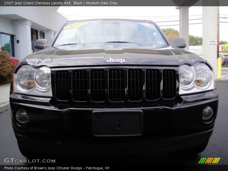 Black / Medium Slate Gray 2007 Jeep Grand Cherokee Laredo 4x4