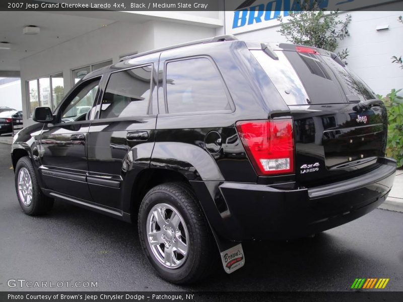 Black / Medium Slate Gray 2007 Jeep Grand Cherokee Laredo 4x4