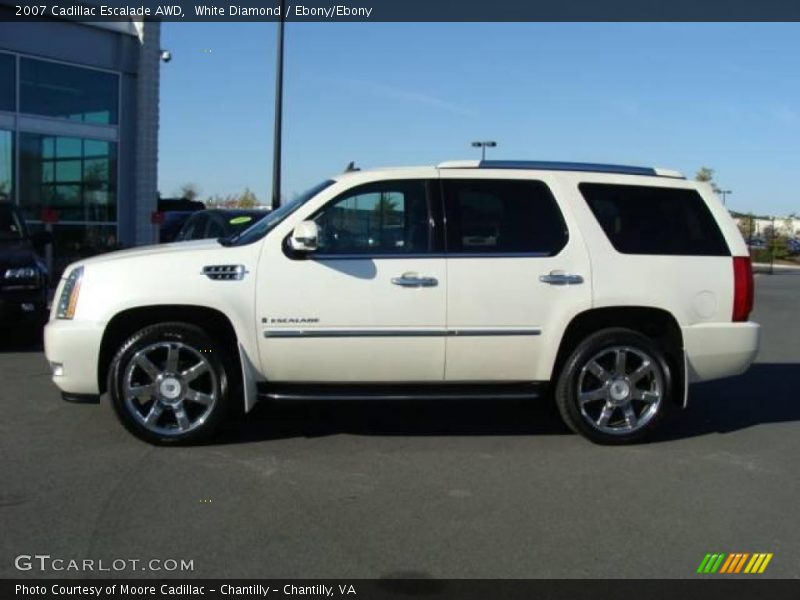 White Diamond / Ebony/Ebony 2007 Cadillac Escalade AWD