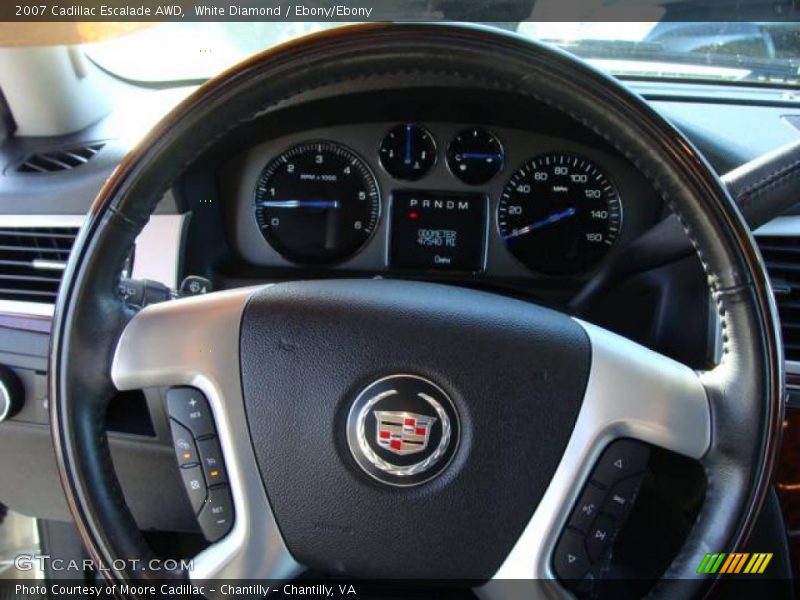 White Diamond / Ebony/Ebony 2007 Cadillac Escalade AWD