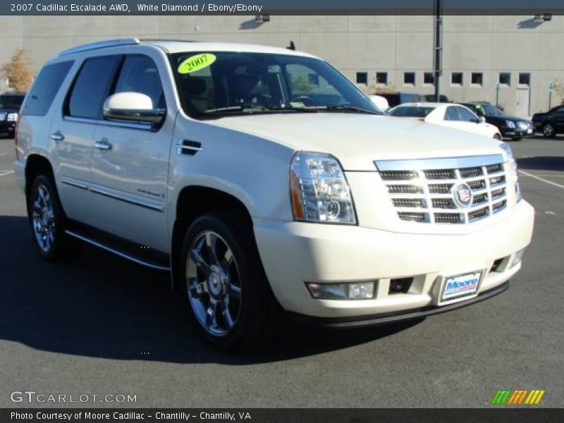 White Diamond / Ebony/Ebony 2007 Cadillac Escalade AWD