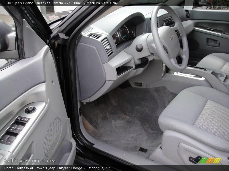 Black / Medium Slate Gray 2007 Jeep Grand Cherokee Laredo 4x4