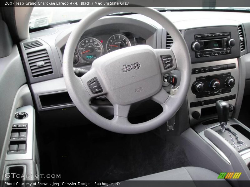 Black / Medium Slate Gray 2007 Jeep Grand Cherokee Laredo 4x4