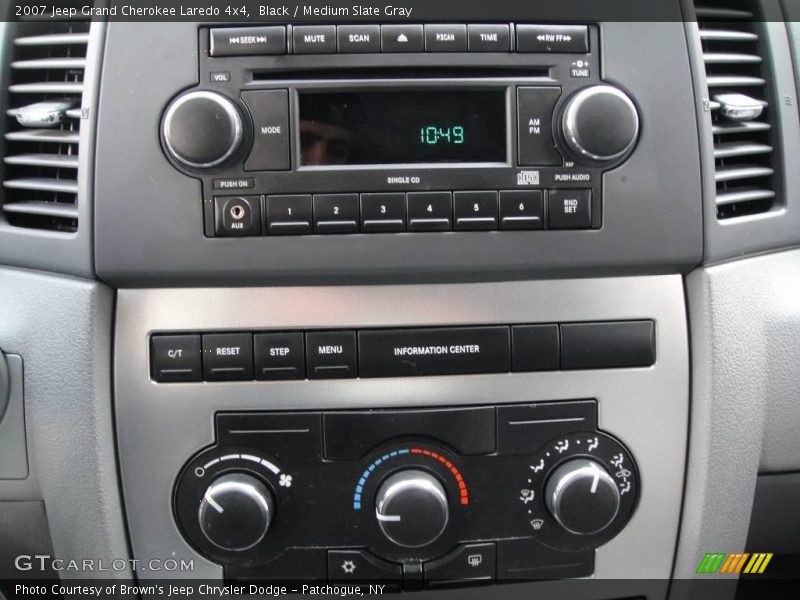 Black / Medium Slate Gray 2007 Jeep Grand Cherokee Laredo 4x4