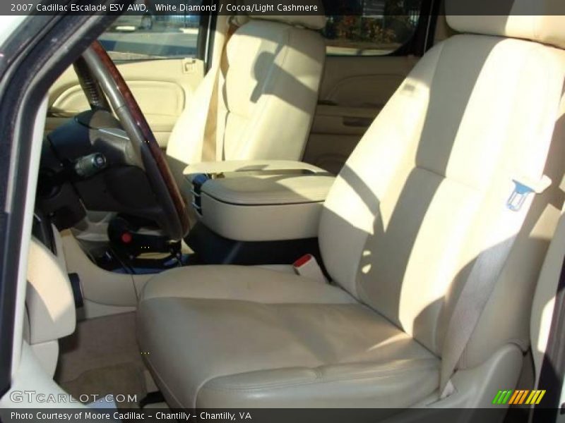 White Diamond / Cocoa/Light Cashmere 2007 Cadillac Escalade ESV AWD