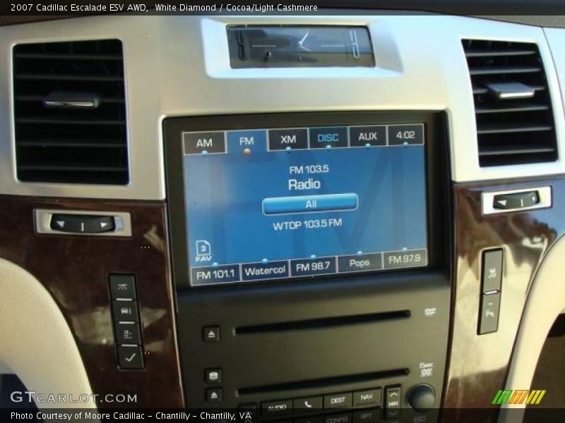 White Diamond / Cocoa/Light Cashmere 2007 Cadillac Escalade ESV AWD