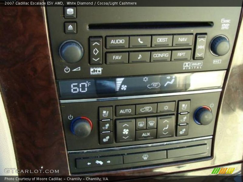 White Diamond / Cocoa/Light Cashmere 2007 Cadillac Escalade ESV AWD