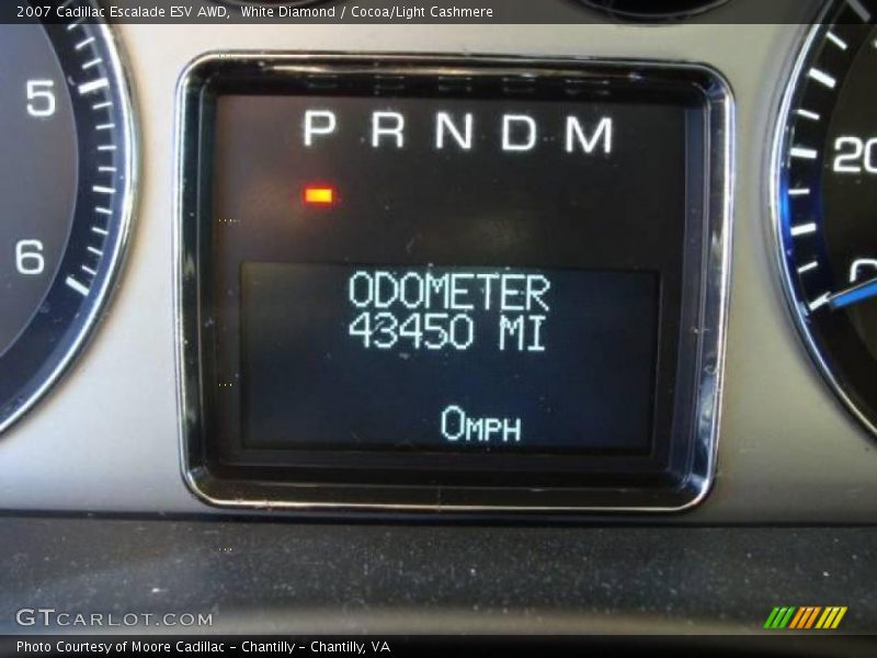 White Diamond / Cocoa/Light Cashmere 2007 Cadillac Escalade ESV AWD