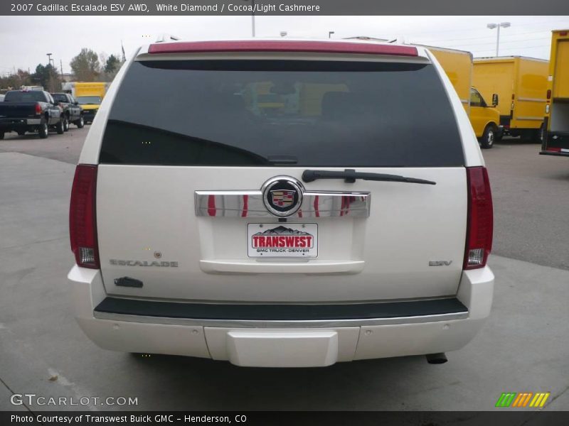 White Diamond / Cocoa/Light Cashmere 2007 Cadillac Escalade ESV AWD