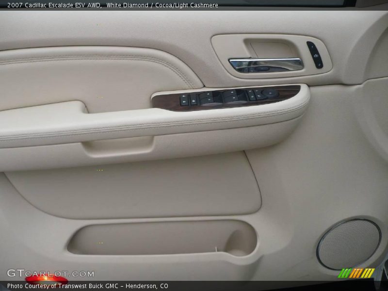 White Diamond / Cocoa/Light Cashmere 2007 Cadillac Escalade ESV AWD