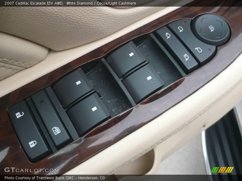 White Diamond / Cocoa/Light Cashmere 2007 Cadillac Escalade ESV AWD