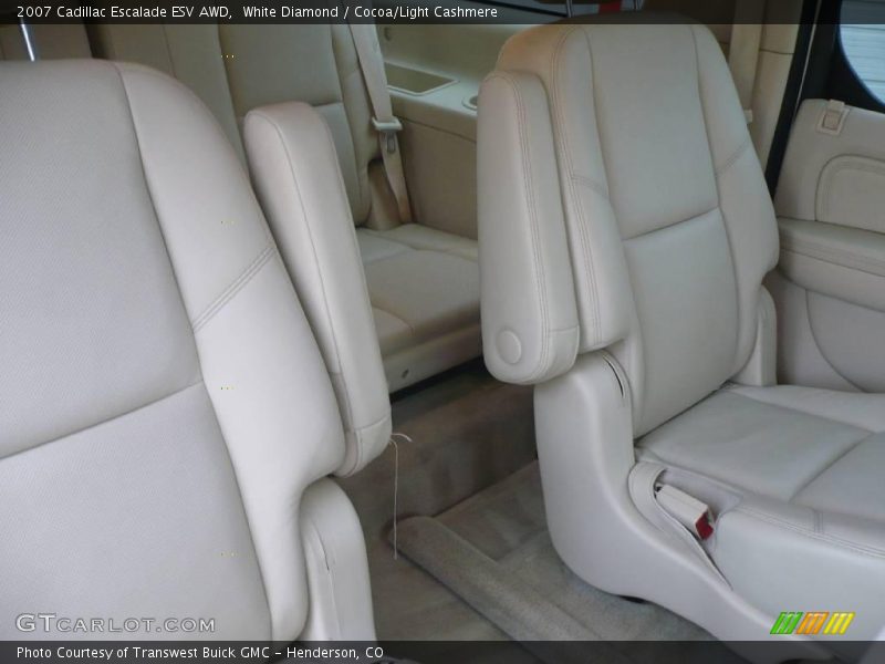 White Diamond / Cocoa/Light Cashmere 2007 Cadillac Escalade ESV AWD