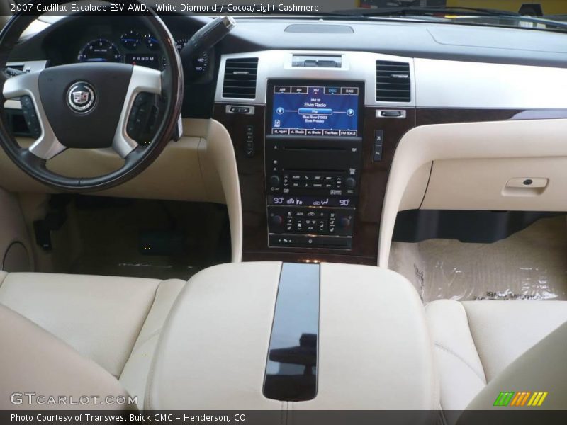 White Diamond / Cocoa/Light Cashmere 2007 Cadillac Escalade ESV AWD