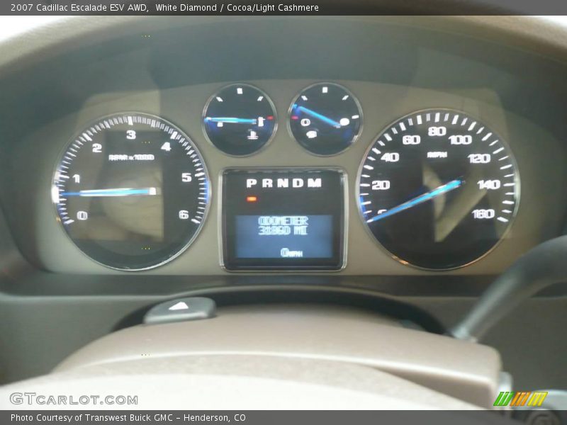 White Diamond / Cocoa/Light Cashmere 2007 Cadillac Escalade ESV AWD