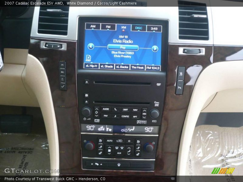 White Diamond / Cocoa/Light Cashmere 2007 Cadillac Escalade ESV AWD