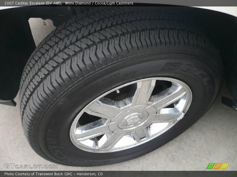 White Diamond / Cocoa/Light Cashmere 2007 Cadillac Escalade ESV AWD