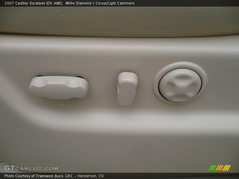 White Diamond / Cocoa/Light Cashmere 2007 Cadillac Escalade ESV AWD