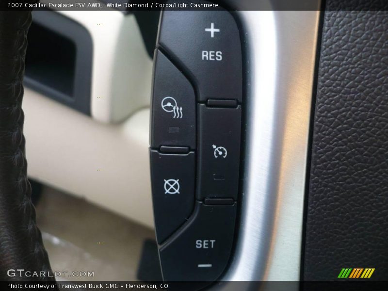 White Diamond / Cocoa/Light Cashmere 2007 Cadillac Escalade ESV AWD