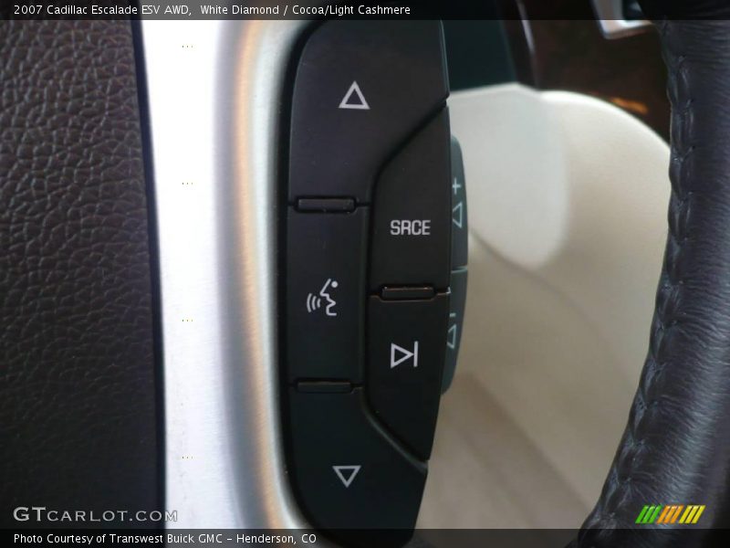White Diamond / Cocoa/Light Cashmere 2007 Cadillac Escalade ESV AWD