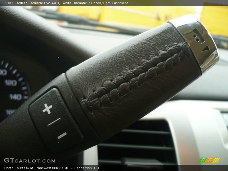 White Diamond / Cocoa/Light Cashmere 2007 Cadillac Escalade ESV AWD